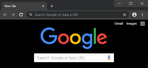 Google Chrome Dark Mode