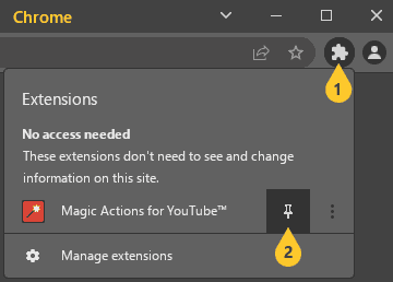 How to Pin Extensions in Chrome